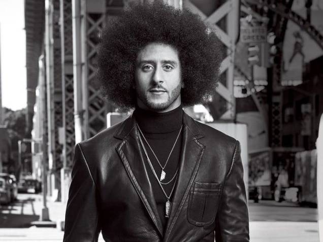 Da música para os esportes, o jogador de futebol americano Colin Kaepernick já foi visto vestindo as roupas de Guy Wood Da música para os esportes, o jogador de futebol americano Colin Kaepernick já foi visto vestindo as roupas de Guy Wood