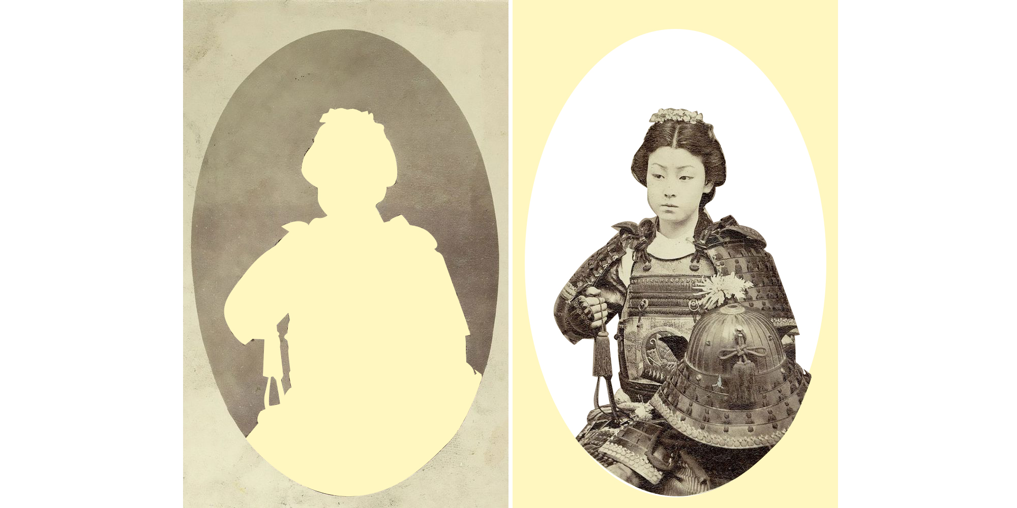 One-Of-The-Onna-Bugeisha,-Female-Samurai-Warrior-Of-The-Upper-Bushi-(Samurai),-Class-In-Feudal-Japan-(Late-1800’s) Uma Onna Bugeisha,guerreira Samurai do período Bushi, final do século XIX