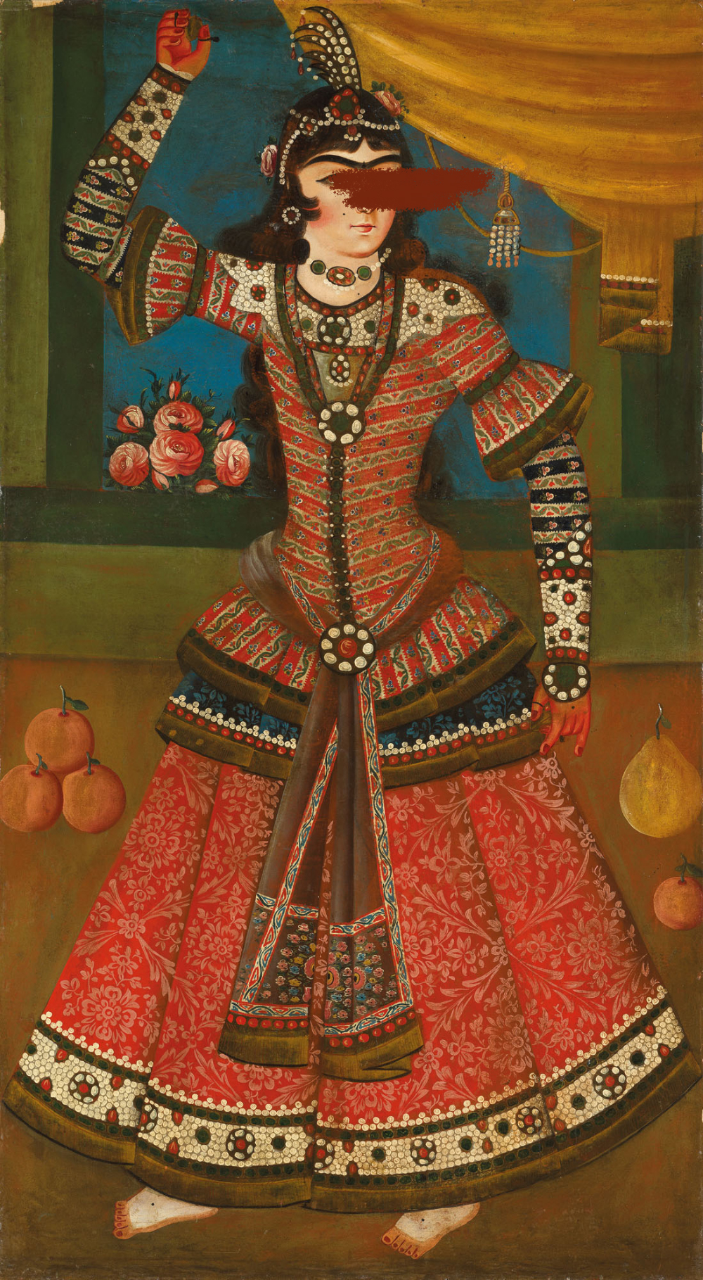 qajar Smithsonian Asia museum, Mulher Qajar – Irã