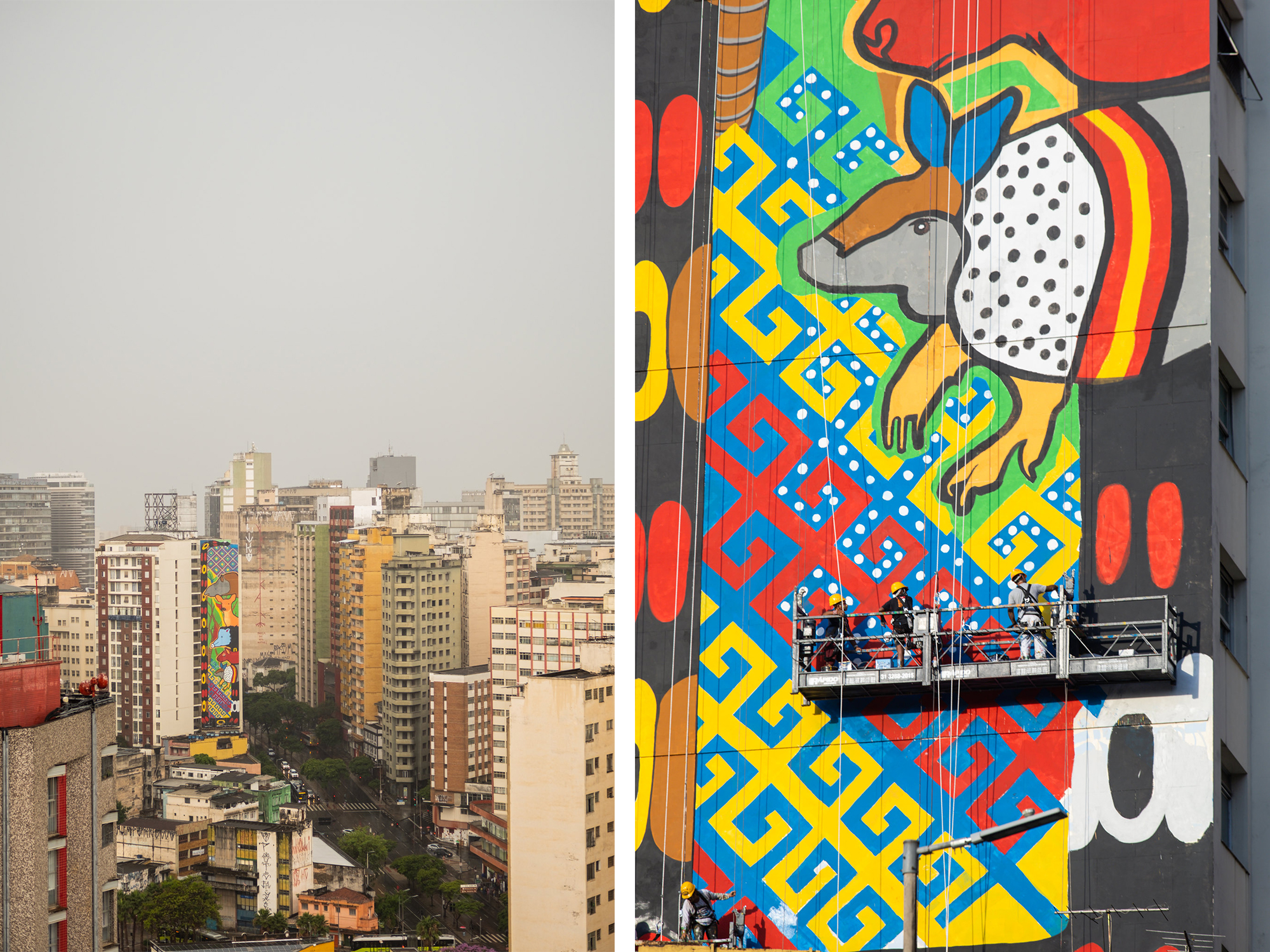 Pintura Coletivo Makhu / Edifício Levy