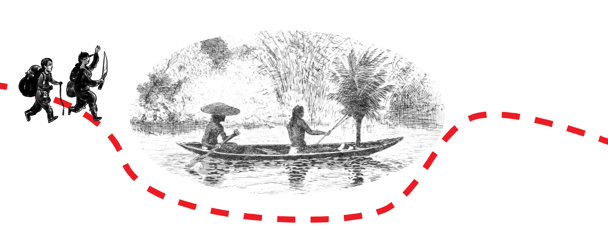 colagem com desenho sobre obra em domínio público