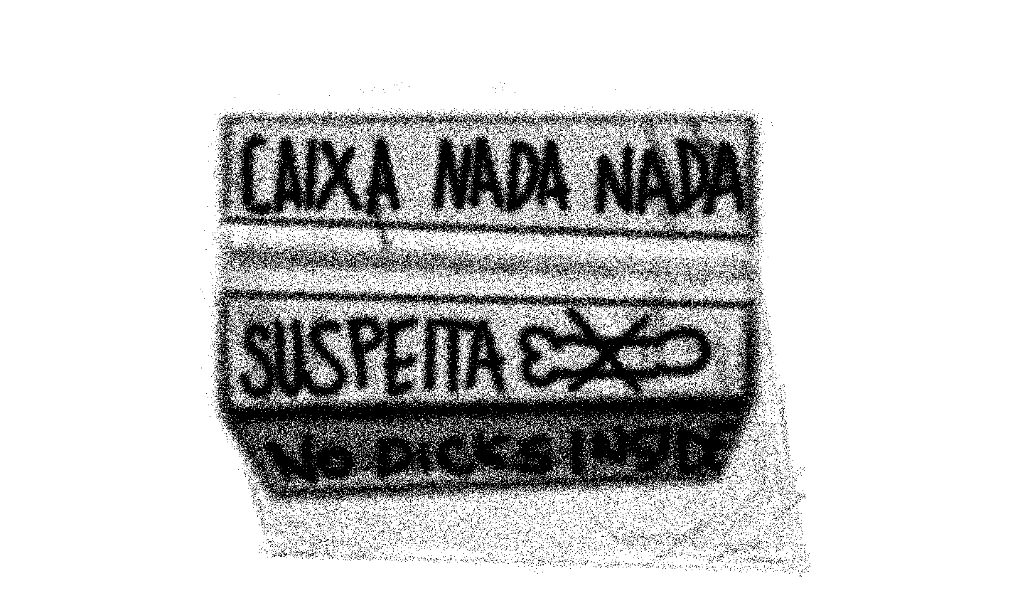 caixa nada nada suspeita – sem pintos dentro