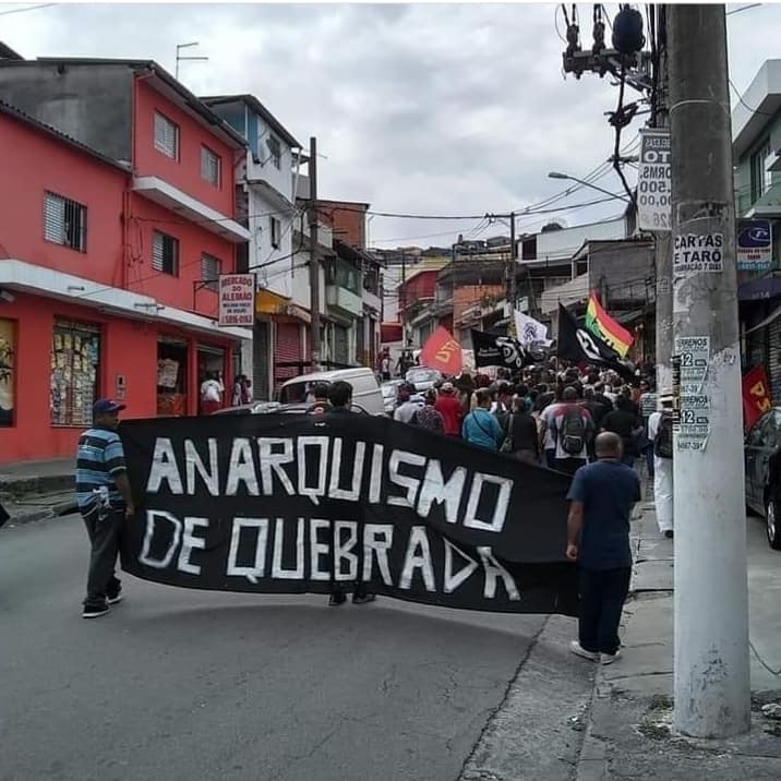Foto de manifestação anarquista