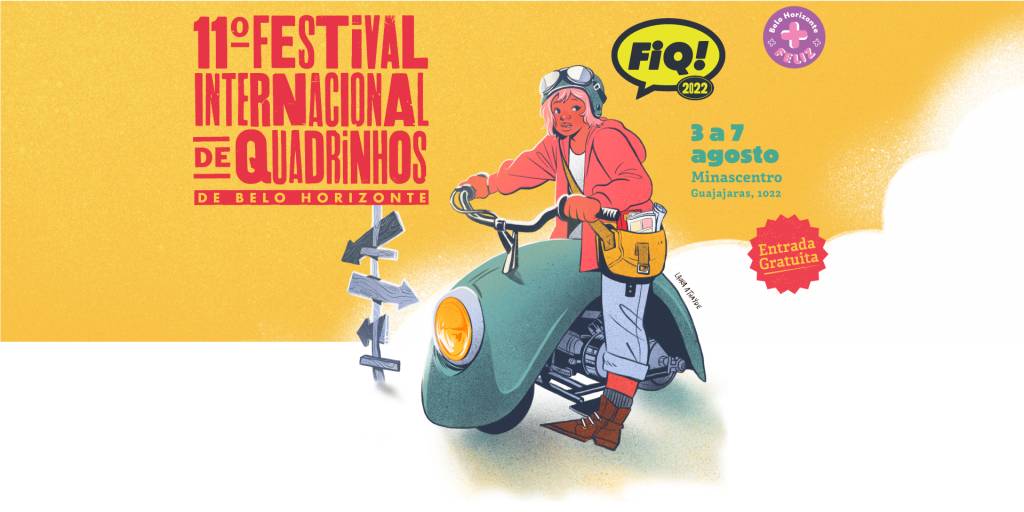 FIQ 2022 Flyer da FIQ – Festival Internacional de Quadrinhos